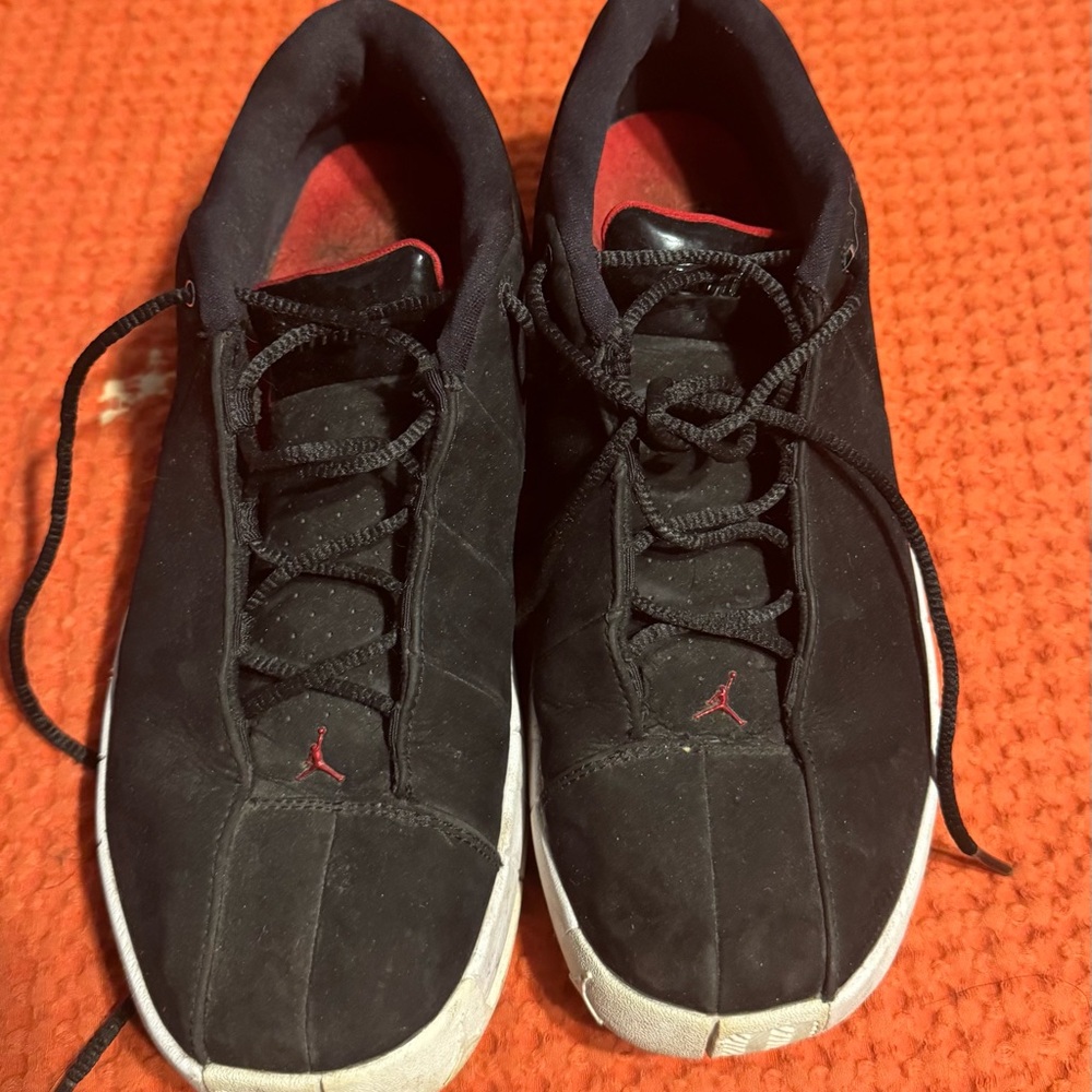 Jordan Black and Red Sneakers
